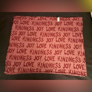 Maurices Burgundy Love Joy Kindness lightweight and soft infinity scarf EUC